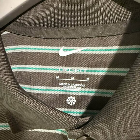 Nike Dri FIT Victory Striped Golf Polo Men's Size Medium - Picture 5 of 5